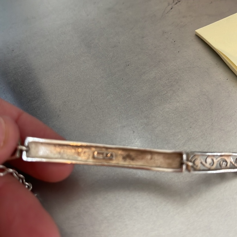 Silver Bracelet With Message - image 4